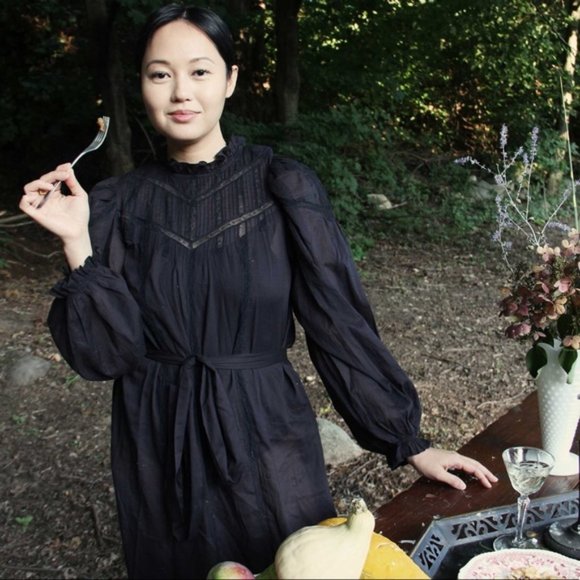 Doen Fraise Dress, Black Size M - Picture 5 of 10